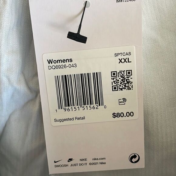 Nike Air Corduroy Fleece Sweatpants Pure Platinum Women Size XXL(DQ6926-043)$80 - Picture 10 of 13